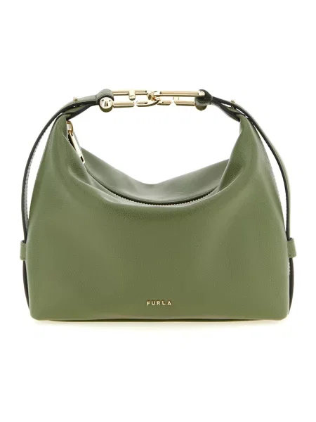 Torebka Furla skórzana zielona