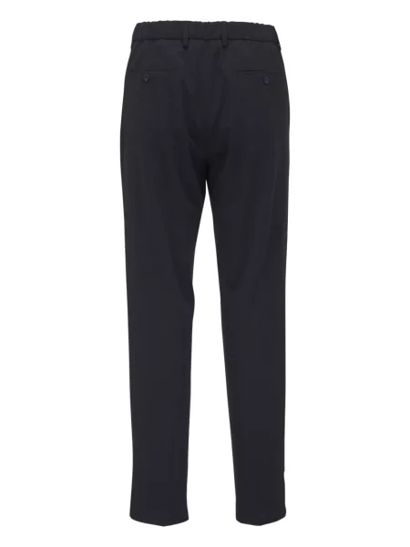 Pantaloni Marco Pescarolo de lână albastru