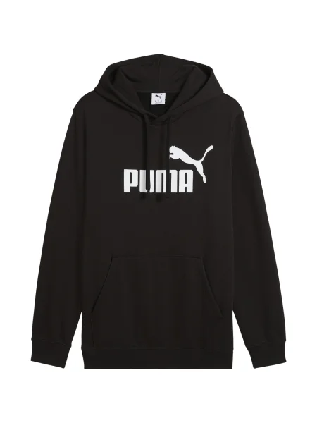Mikina s kapucňou Puma s autogramom čierna