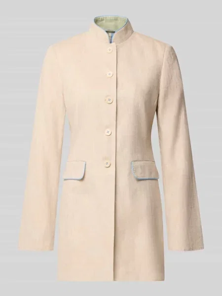 Marynarka w kratę o kroju slim fit z z patką White Label