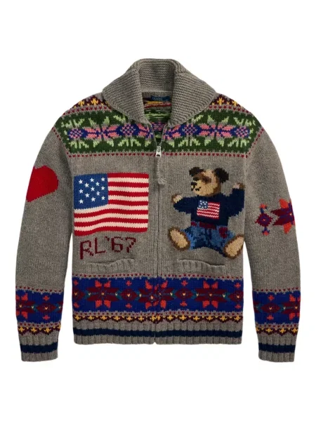 Slip de baie Polo Ralph Lauren alergare cu cordon cu imagine alb
