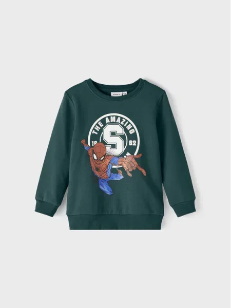 NAME IT Bluza SPIDER-MAN zielony