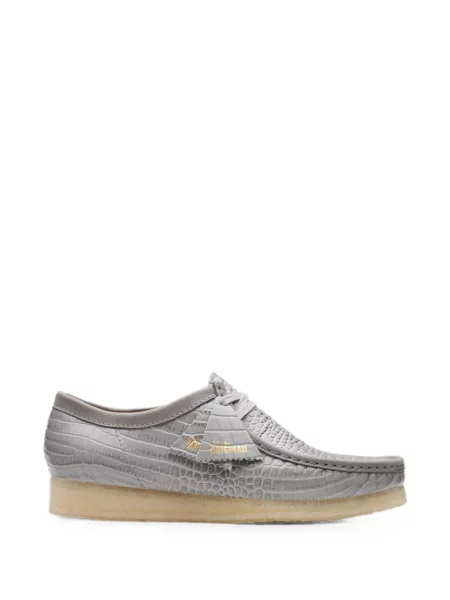 Botine Clarks Originals din piele gri