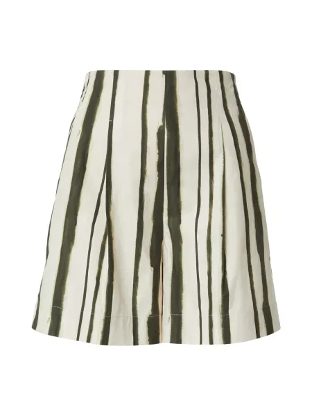 MM by Max Mara Pantaloni cutați PANTEON verde / lână alb