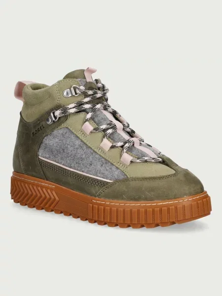 Sorel ghete de drumeție cu platformă pentru femei ONA AVE PEAK BOOT WP verde