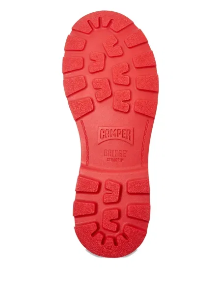 Botine Camper cu șireturi din piele biker verde