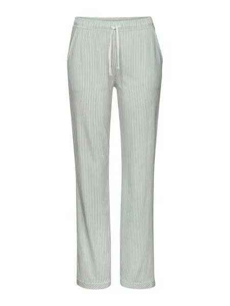 S.Oliver Pantaloni de pijama verde pastel alb
