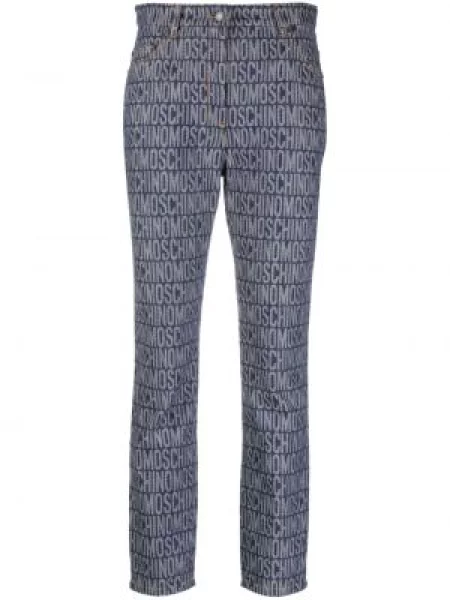 Blugi Moschino din jacard cu autograf