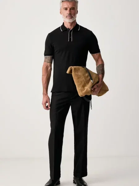 Tricou polo Boss negru