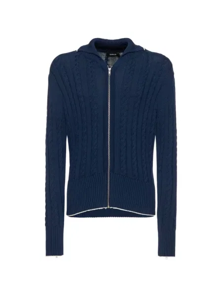 Cardigan Egonlab tricotate albastru