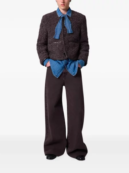 Geanta de piele Msgm maro