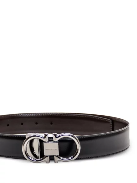 Cu centură curea Ferragamo cu cataramă negru