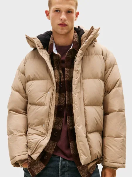 Джинсовая куртка Tommy Jeans бежевая