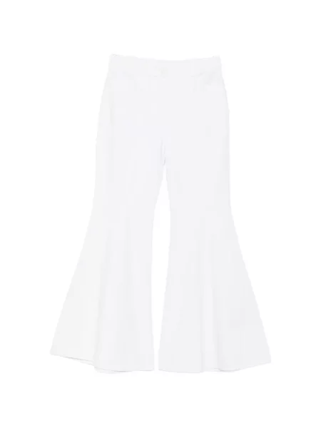 Pantaloni Moutaki evazate alb