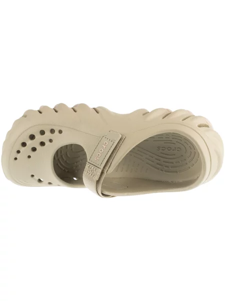 Pantofi cu toc Crocs bej