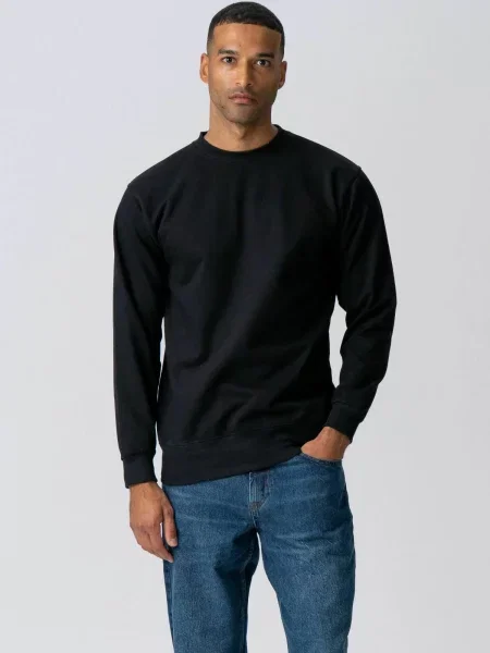 TEESHOPPEN Pulover Sweatshirt negru