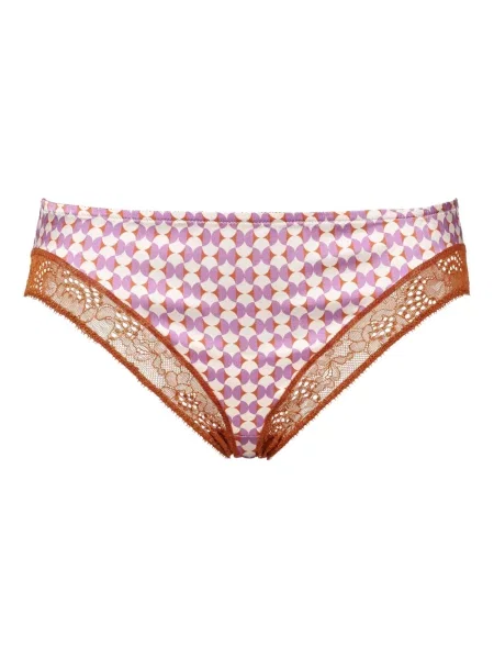 Chiloți Eres cu imagine cu imprimeu geometric din dantelă violet