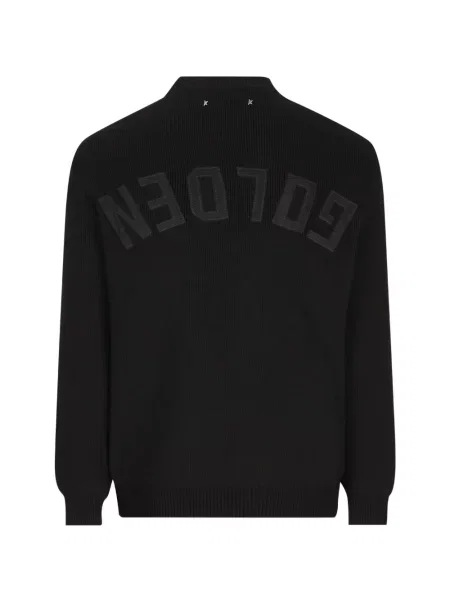 Pulover Golden Goose cu broderie negru