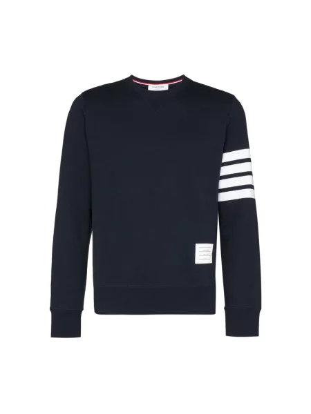 Dzianinowa bluza Thom Browne niebieska