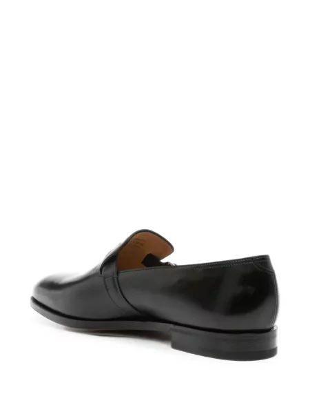 Pantofi loafer John Lobb cu cataramă negru