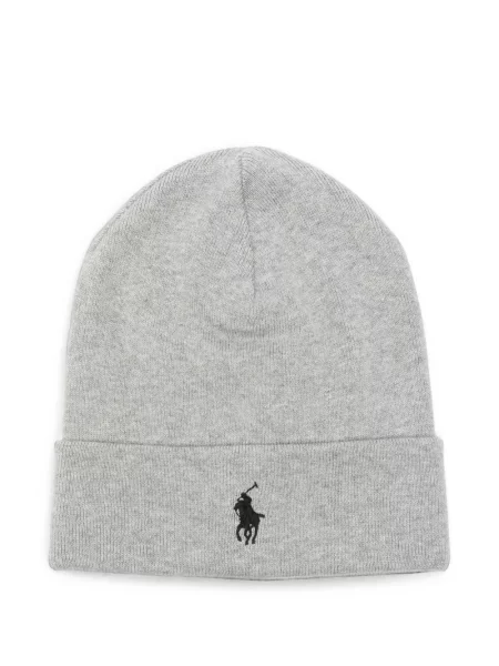 Căciulă Polo Ralph Lauren cu broderie gri