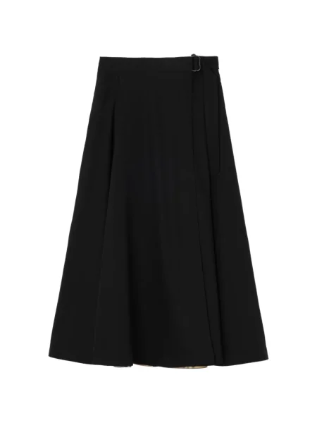 Fustă midi Burberry de lână negru
