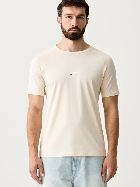BOSS kratka majica T-Shirt RN Slim Fit bež
