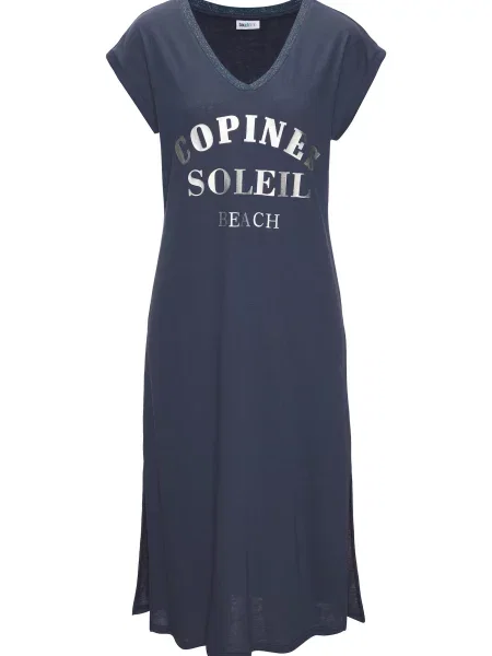 BEACHTIME by LASCANA Rochie de plaja bleumarin / argintiu