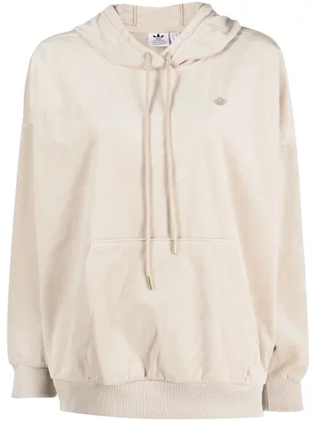 Haftowana bluza Adidas do biegania brązowa