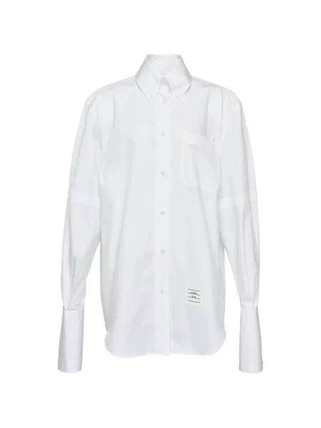 Rochie tip cămașă Thom Browne alb