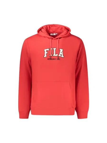 Bluza z kapturem Fila czerwona