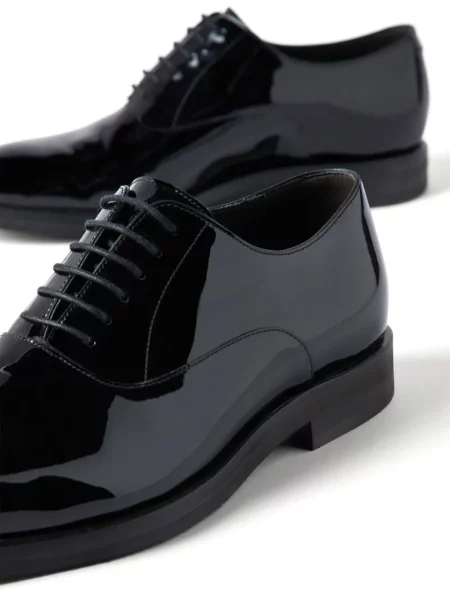 Δερμάτινος σκαρπίνια oxford Brunello Cucinelli μαύρο