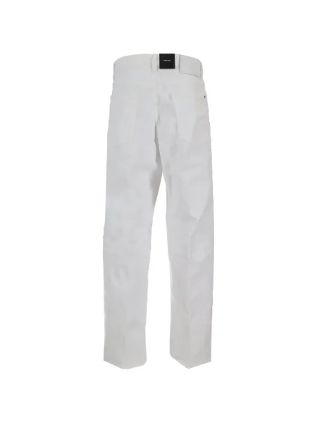 Blugi Dsquared2 cu 5 buzunare alb