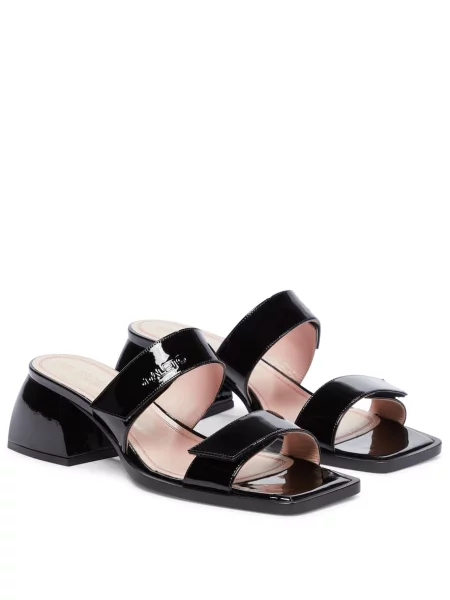 Sandale Nodaleto din piele de lac negru