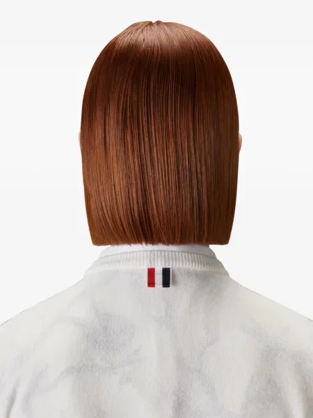 Cardigan Thom Browne din cașmir alb