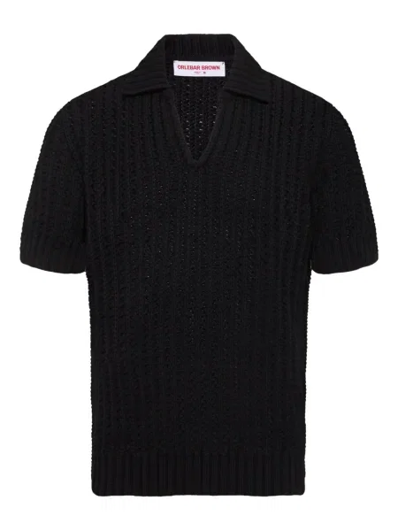 Pletená košile Orlebar Brown černá