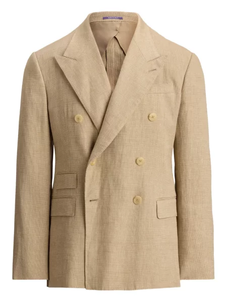 Sacou Ralph Lauren Purple Label cu două rânduri de nasturi violet