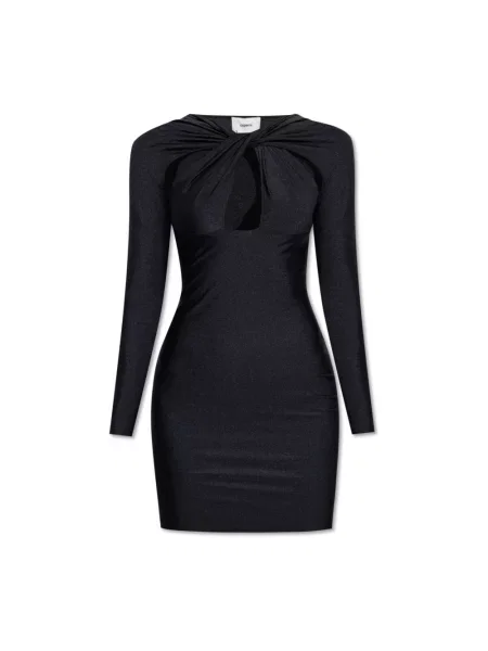 Coperni sukienka Twisted Cut-Out Jersey Dress mini dopasowana czarny