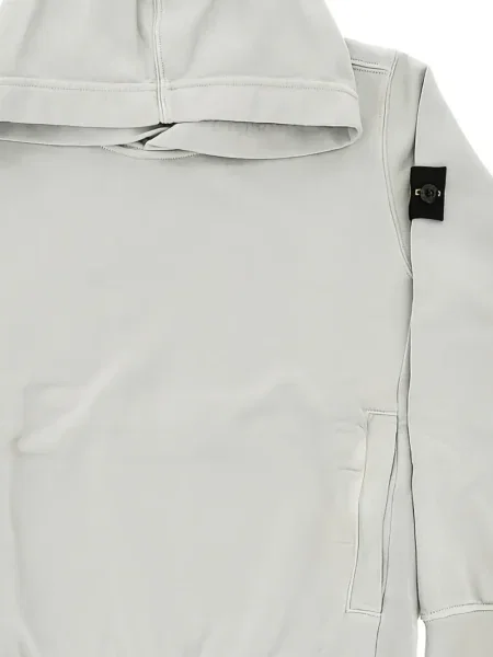 Bluza z kapturem dziecięca Stone Island szara