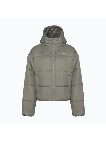 Kurtka puchowa Nike Sportswear Classic Puffer Therma-Fit light army/white zielona