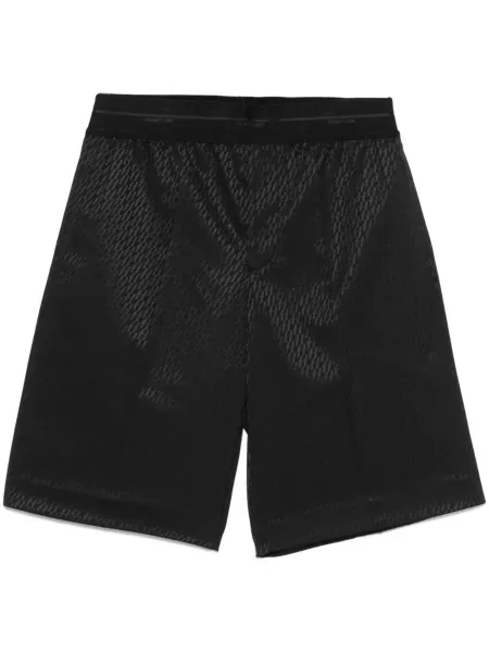 Žakárové kraťasy Helmut Lang černé