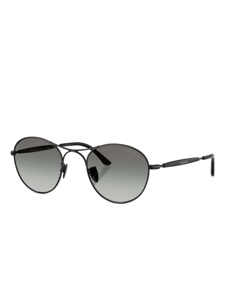 Gradient στρογγυλά γυαλιά ηλίου Giorgio Armani μαύρο