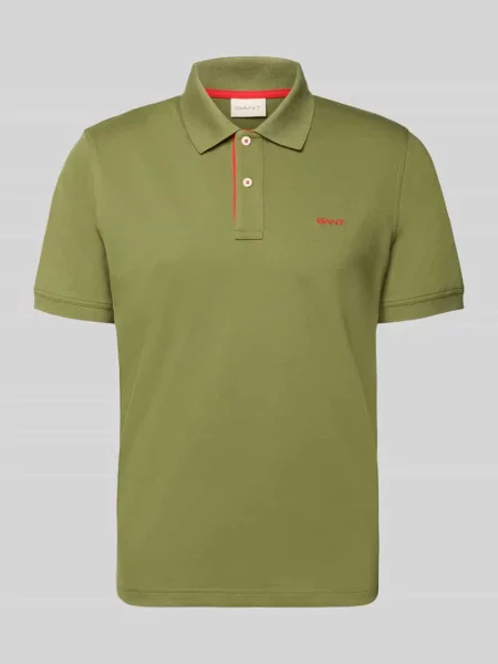 Koszulka polo o kroju regular fit z wyhaftowanym logo Gant