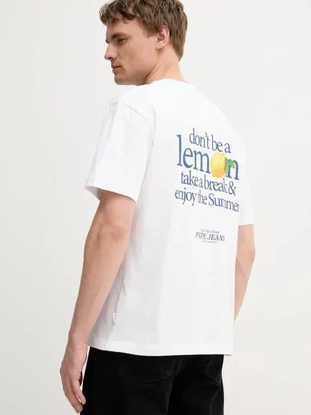 Tricou Pepe Jeans alb