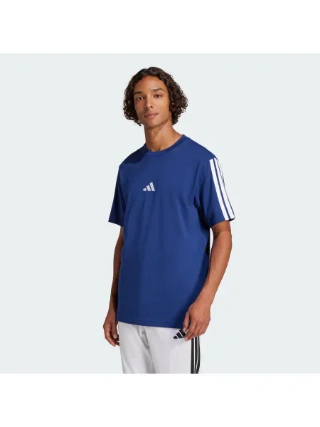 ADIDAS SPORTSWEAR Funkčné tričko Essentials 3 tmavomodrá / biela modrá