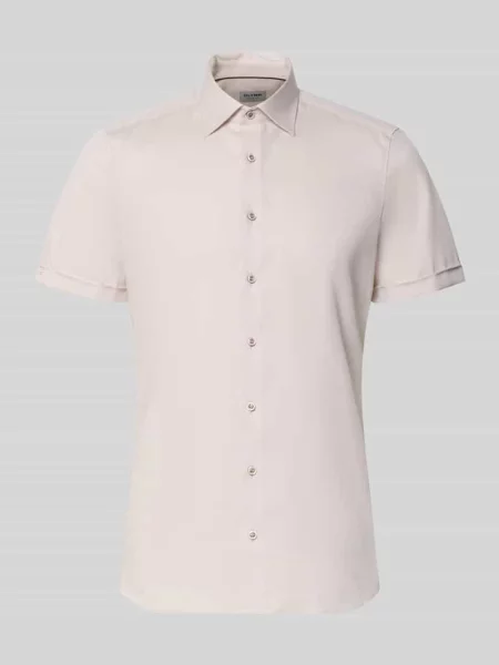 Koszula o kroju slim fit biznes z kołnierzykiem typu kent Olymp Level Five