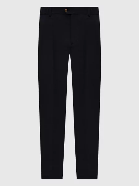 Штани з вовни та шовку Marco Pescarolo сині