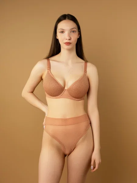 Труси brabrabra світло-коричневий поліамід/еластан коричневі