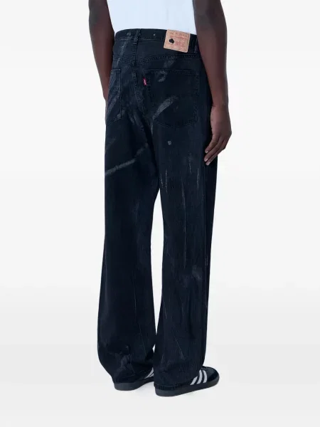 Džíny Levi's s oděrkami s 5 kapsami bílé