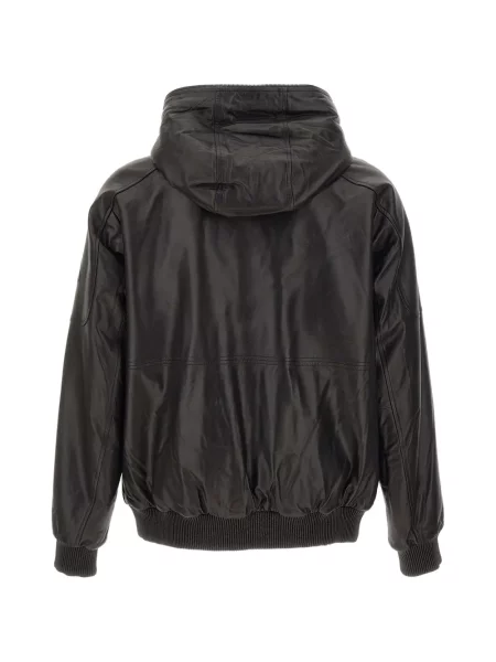 Geanta de piele Moose Knuckles cu glugă negru